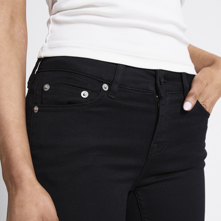 Mid waist skinny jeans "Skinny" Black 4